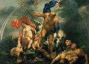 Jacob Jordaens Neptunus en Amphitrite in de storm oil painting artist